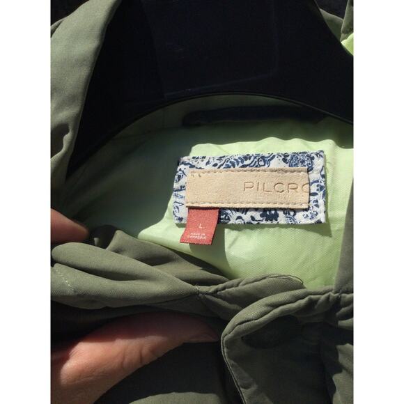 Pilcro Womens Swing Puffer Jacket Size L Green Teddy Coat Boho Gorpcore Outdoor - Picture 5 of 13